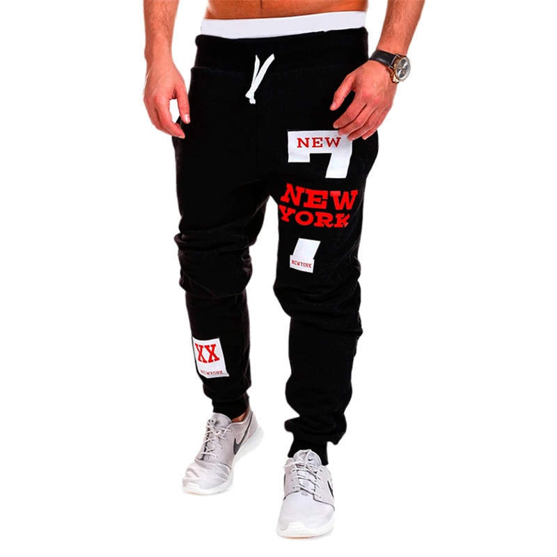 men's casual pants Hip Hop sweatpants  joggers fashion mens Letter harem pants men trousers youth pants TJWLKJ