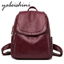mochila feminina Fashion ladies leather backpack women travel Backpacks  Large capacity school bags for teenage girls Sac a Dos