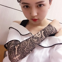 1PC Cycling Outdoor Tattoo Sleeve 3D Tattoo Printed Arm Warmer UV Protection Bike Bicycle Sleeves Arm Protection Ridding Sleeves