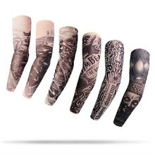 2 Pcs New Fashion Tattoo Sleeve Arm Warmer Unisex UV Protection Outdoor Temporary Fake Arm Sleeves Tattoo Warmer Sleeve Mangas
