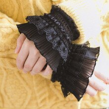 2020 Women Fashion Floral Layered Lace Cuffs Clothing Dress Sunscreen Decorated Accessories Bracelet False Sleeves Wrist Cuffs