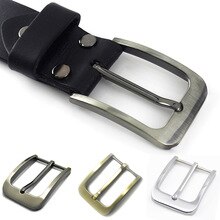 35mm Metal Pin Buckle Men Women Waistband Buckles Belt DIY Leather Craft Buckle Fashion Solid Color Belt Buckles Accessories