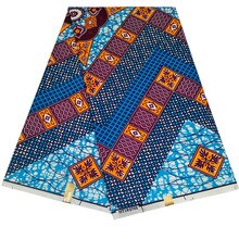 6 Yard Ankara African Wax Fabric Printed Dress Fabric For Diy Sewing Materials Z616