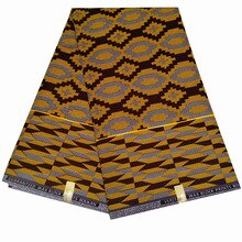 6 Yards Real Wax Prints Fabric African Nigerian Batik Polyester Sewing Fabric For Wedding Party Dress Making Gifts Y605