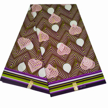 6Yard African Ankara Prints Fabric Cotton Real Wax Patchwork Fabric For Women nederlands Dress Making Z613