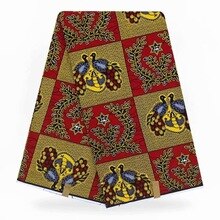 African Wax Prints Fabric Ankara African Polyester Wax Prints Fabric Rea lWax High Quality 6 yards African Fabric for Party Dres