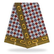 African wax prints fabric Nigeria dutch veritable wax 100% cotton 6 yards 2020 new Ankara cotton material for dress
