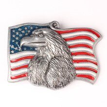 American Flag Pattern Vulture Eagle Belt Buckle Handmade homemade belt accessories waistband DIY Components