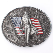 American West Cowboy Belt Buckle Handmade homemade belt accessories waistband DIY Western cowboy rock style k55