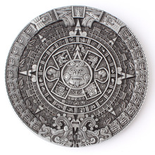 Belt DIY Aztec Solar Calendar Belt Buckle Mysterious ancient Mayan civilization pattern