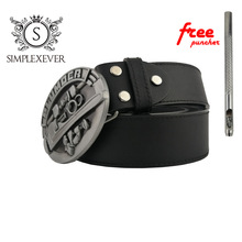 Belts with Metal Tool Plumber Belt Buckle Silver Plated Mens Belt Buckles Head with PU Belt Dropshipping 2020
