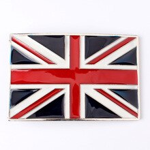 British flag Pattern Belt Buckle Handmade homemade belt accessories waistband DIY Western cowboy rock style k41