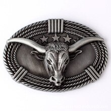 Bull head Belt Buckle Handmade homemade belt accessories waistband DIY Western cowboy heavy metal music rock style