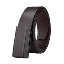 Casual Metal Automatic Buckle Men's Genuine Leather Belt Vintage Mens Belts Luxury Brand Wild Cowskin Waist Jeans Male Belts