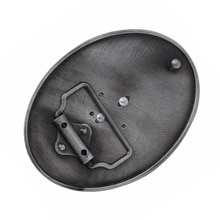 Christmas Retro Deer Head Oval Western Cowboy Rodeo Belt Buckle for Men Women Texas USA Style