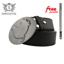 Cowboy Hen Belt Chicken Belt Buckle Animal Style Jeans Accessories with Leather Belt Hebilla Metalicas Cinturon Men Women Gift