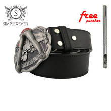 Cowgirl Metal Belt Buckles Fit 4cm Wide Belt Fashion Mens Silver Belt Buckle Head with Pu Belt Womens Jeans Accessories
