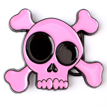 Cute Skull skeleton belt buckle Belt DIY accessories Western cowboy style Smooth belt buckle Punk rock style k39