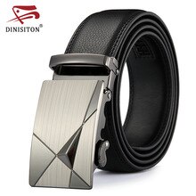 DINISITON Men belt Genuine Leather Belts For Man Fashion Automatic Belts High Quality Business Male Strap Luxury Brand Belt