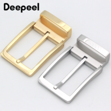 Deepeel 35mm/39mm Men's Stainless Steel Belt Buckle for 33-34mm/36-38mm Brand Pin Buckle Belt Lead DIY Leather Craft Accessories