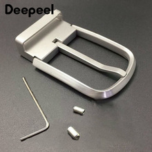 Deepeel1pc 36mm Men's Pure Titanium Belt Buckle Anti-allergic Pin Buckle for 34-35mm Belt Buckle Men's Business AccessoriesYK206