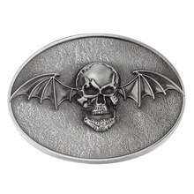 Devil Satan Skull skeleton belt buckle Belt DIY accessories Western cowboy style Smooth belt buckle Punk rock style