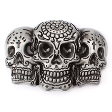 Devil mold Skull skeleton belt buckle Belt DIY accessories Western cowboy style Smooth belt buckle Punk rock style