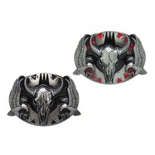 Eagle 3D Cow Head Western Cowboy Belt Buckle Men Oval Jeans Buckle