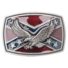 Eagle/Vulture  flag Pattern Belt Buckle Handmade homemade belt accessories waistband DIY Western cowboy rock style k44
