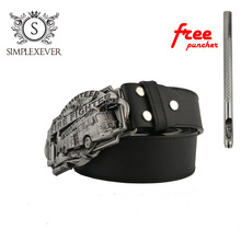 FIRE FIGHTERS Men's Vintage Western Cowboy Belt Buckle Head Fashion Zinc Alloy Belt Buckle with Belt As Gifts