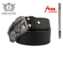 Fashion Men's Australia Farmer Silver Belt Buckle with Leather Belt, Men's Belt Buckle Heads Belt for Woman Gift