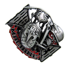 Ghost Skull Head Pattern Zinc Alloy Cowboy Western Belt Buckle Men's Gift
