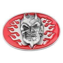 Ghost demon Skull skeleton belt buckle Belt DIY accessories Western cowboy style Smooth belt buckle Punk rock style