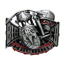Gothic Skull Head Western Metal Belt Buckle Strap Belt Web Adjust Roller Pin Buckle For Men Leather Belt ?????? ??? ?????