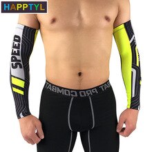 HAPPTYL 1Pair Cooling Sun Sleeves UV Protection Sunblock Arm Tattoo Cover Sleeves Men Women Cycling Driving Golf Running