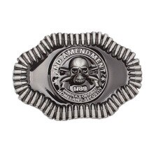 Handmade belt accessories Skull skeleton belt buckle Belt DIY Western cowboy style Smooth belt buckle Punk rock style k35