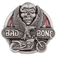Handmade belt accessories Skull skeleton belt buckle Belt DIY Western cowboy style Smooth belt buckle Punk rock style k32