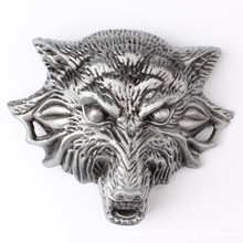 Homemade handmade belt Components Wolf head Belt buckle waistband DIY Accessories Cowboy Heavy metal rock