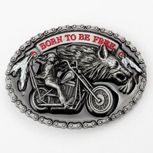 Knight Motorcycle locomotive Belt Buckle Handmade homemade belt accessories waistband DIY Western cowboy Heavy metal rock punk