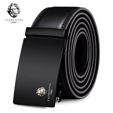 LAORENTOU Brand Men Belts 20" to 44" inch Adjustable Metal Automatic Buckle Male Belts Men's New Fashion Assembly Man Belt