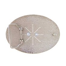 Letter B Belt Buckle Arabesque Flower Pattern Metal Fashion Rock Western