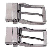Men Metal Pin Belt Buckle Reversible Clip Buckle DIY Leather Craft Jeans Accessories for 2.8cm-3.4cm Wide Belt
