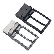 Men Reversible Metal Alloy Belt Buckles Replacement Rectangular Pin Buckles Belt Buckle