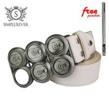 Men's Silver Belt Buckles Head Metal Belt Buckles Suitable for 4cm Width Belt Belt Buckle Drop Shipping