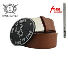 Men's Silver Deer Belt Buckle Cowboy Oval Metal Animal Belt Buckles Suit 4cm Belt Mens Jeans Accessories