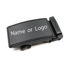 Mens Gift Personalized Automatic Belt Buckle Custom Engraved Logo Belt Head Black Lettering Button Wedding Jewelry Accessories