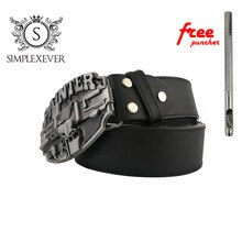 Metal Belt Buckle In Silver Color for 4cm Wide Belt Buckle Men Jeans Accessories PAINTER Buckle Head