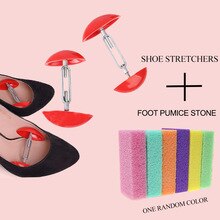 Mini Stretcher Shaper Width Extender Adjustable Shoe Trees and Foot Callus Remover Shoes Expander for Men's Women's Shoes