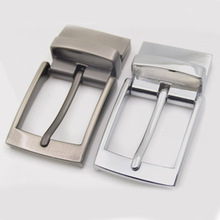 New 35mm Metal Brushed Men Belt Buckle Matte brown Clip Buckle Rotatable Bottom Single Pin Half Buckle Leather Craft Belt Strap