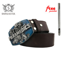 PARAMEDICS Belt Buckle Brand New Western Belt Buckle with Good Plating Suitable for 4cm Width Belt Dropship